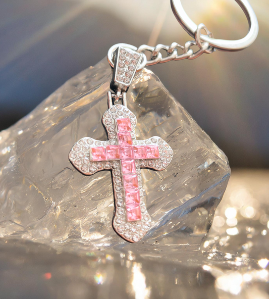 Porte-clé Croix Étincelante