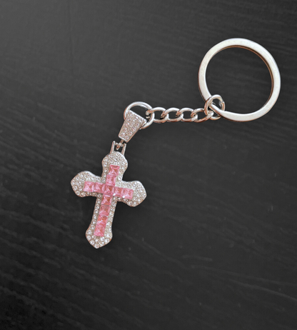 Porte-clé Croix Étincelante